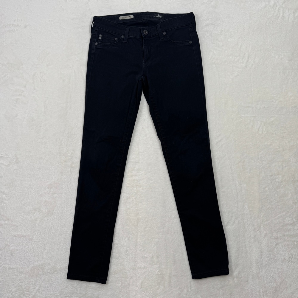 AG Adriano Goldschmied Jegging Women 27 Black SuperSkinny Low Rise Stretch Denim